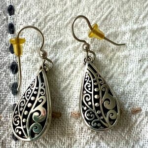 Brighton Love Affair Silver Dangle Earrings